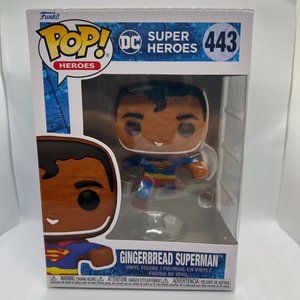 Gingerbread Superman #443 Funko Pop! Heroes Figure | DC Comics Super Heroes